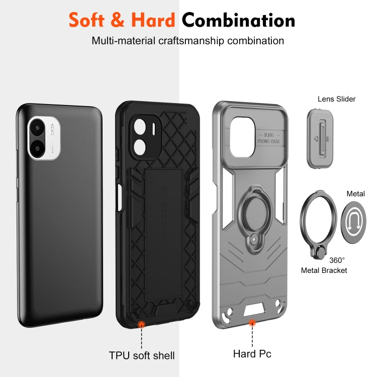 For Xiaomi Redmi A1 / A2 Camshield Ring Holder Phone Case