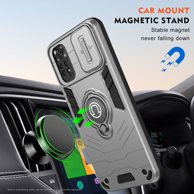 For Xiaomi Redmi Note 11 4G / 11S Camshield Ring Holder Phone Case
