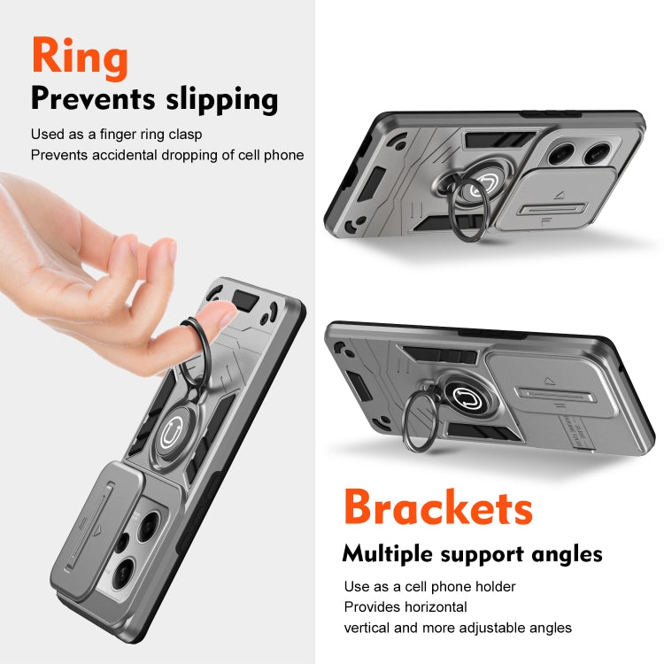 For Xiaomi Redmi Note 12 Pro 5G Camshield Ring Holder Phone Case