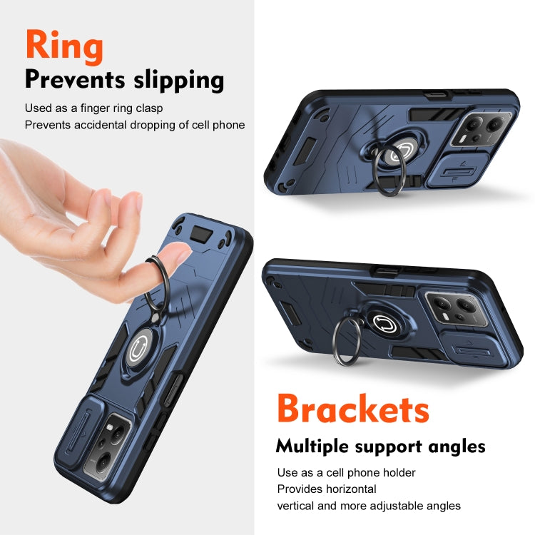 For Xiaomi Redmi Note 12 5G Camshield Ring Holder Phone Case