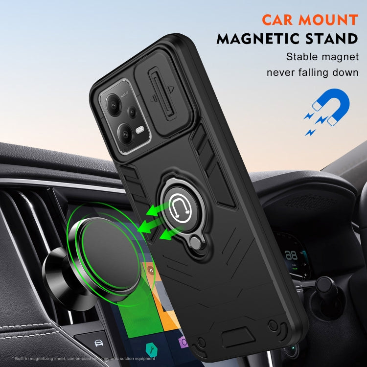 For Xiaomi Redmi Note 12 5G Camshield Ring Holder Phone Case