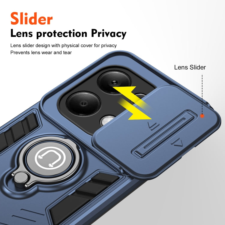 For Xiaomi Redmi Note 13 Pro 4G Camshield Ring Holder Phone Case