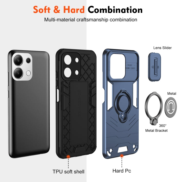 For Xiaomi Redmi Note 13 4G Camshield Ring Holder Phone Case