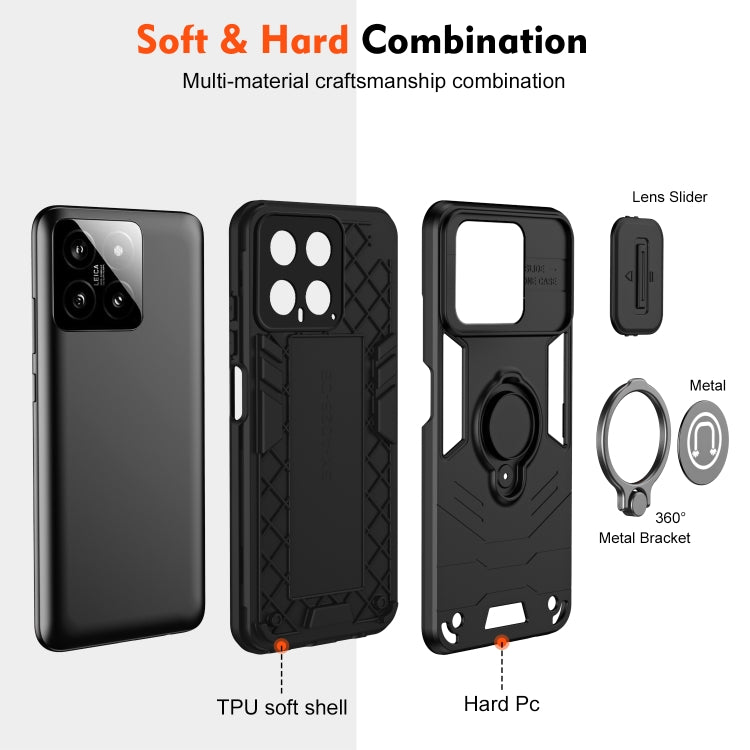For Xiaomi 14 Camshield Ring Holder Phone Case
