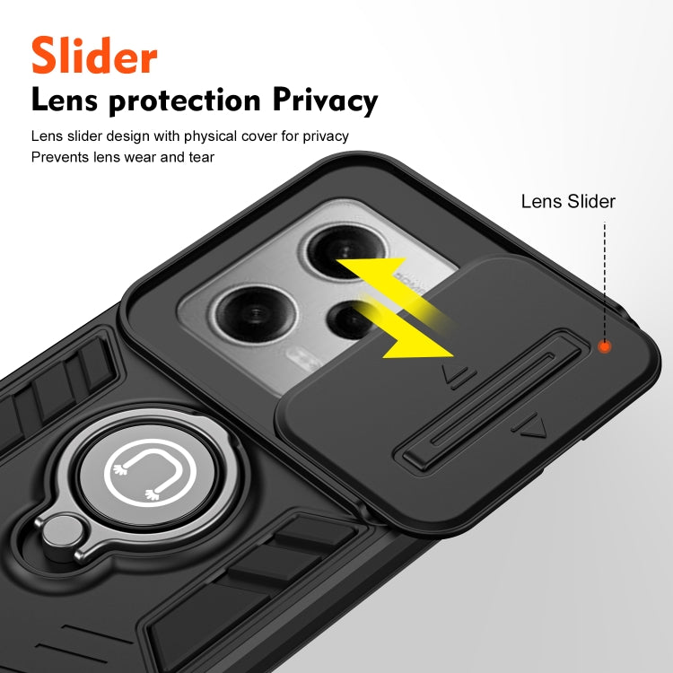 For Xiaomi Poco X5 Pro Camshield Ring Holder Phone Case