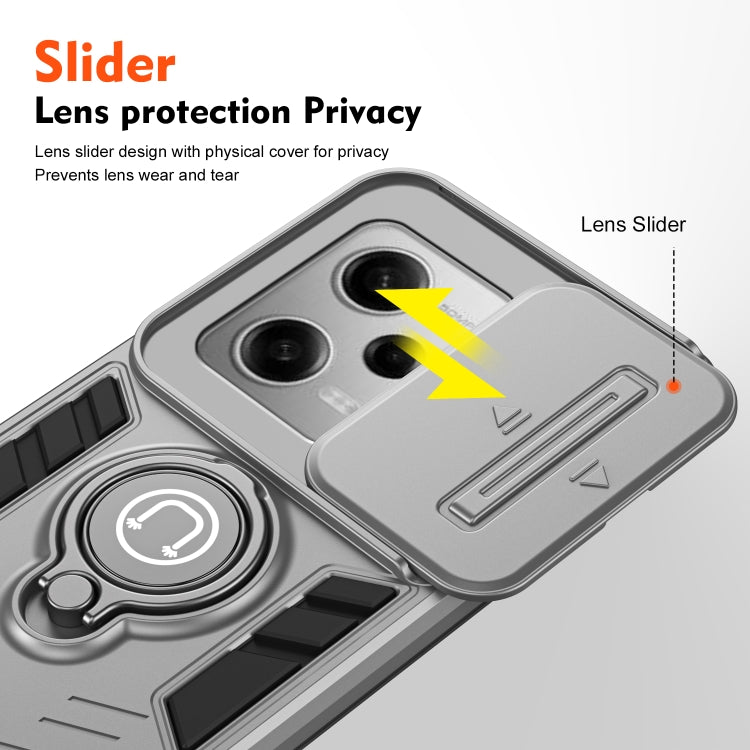 For Xiaomi Poco X5 Pro Camshield Ring Holder Phone Case