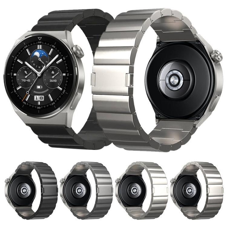 22mm One-Bead Magnetic Buckle Titanium Metal Watch Band
