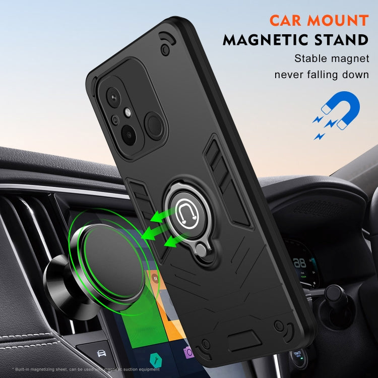 For Xiaomi Redmi 12C / Poco C55 Ring Holder Phone Case
