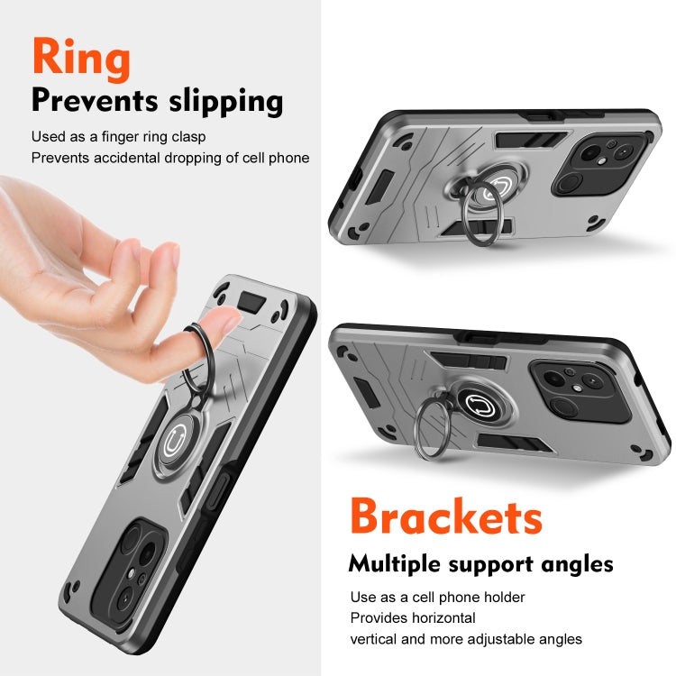 For Xiaomi Redmi 12C / Poco C55 Ring Holder Phone Case