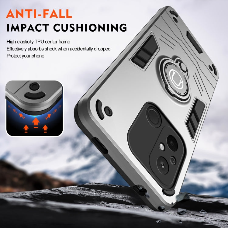 For Xiaomi Redmi 12C / Poco C55 Ring Holder Phone Case