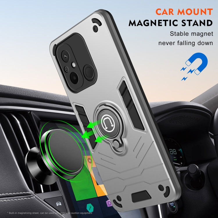 For Xiaomi Redmi 12C / Poco C55 Ring Holder Phone Case