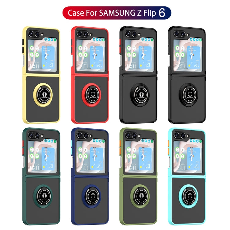 For Samsung Galaxy Z Flip6 / Flip7 FE Q Shadow 1 Series TPU + PC Phone Case with Ring