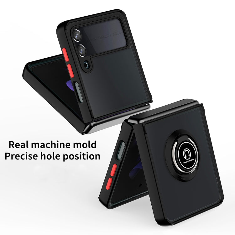 For Samsung Galaxy Z Flip6 / Flip7 FE Q Shadow 1 Series TPU + PC Phone Case with Ring
