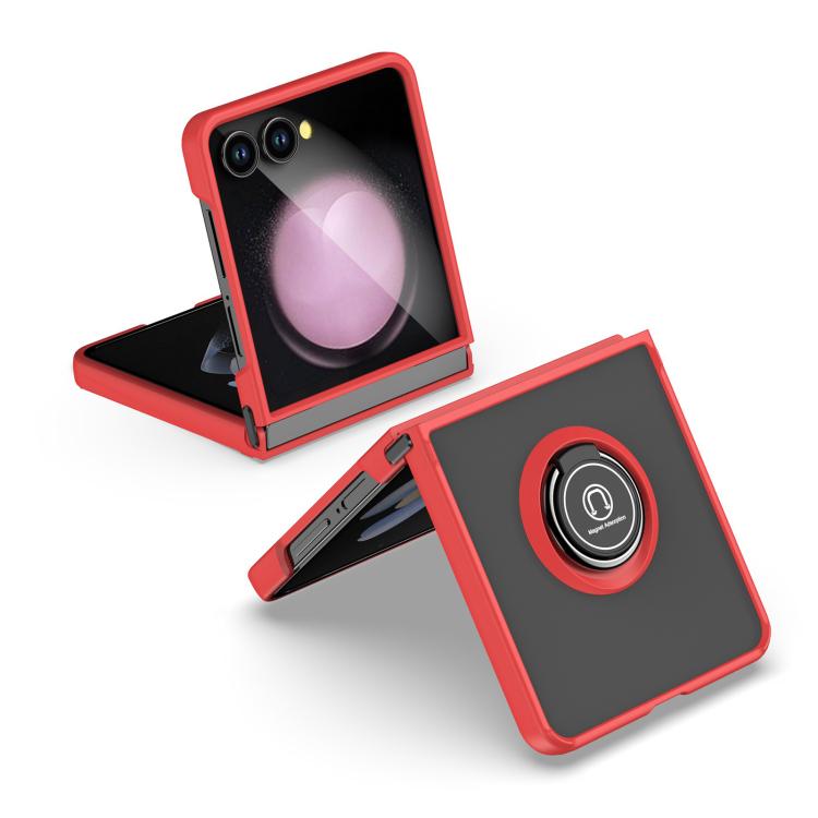 For Samsung Galaxy Z Flip7 Q Shadow 1 Series TPU + PC Phone Case with Ring