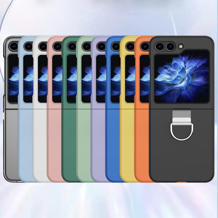 For Samsung Galaxy Z Flip7 FE / Flip6 Skin Feel PC Foldable Phone Case with Ring