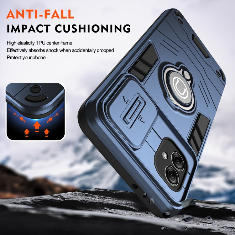 For Samsung Galaxy A04e / M04 Camshield Ring Holder Phone Case