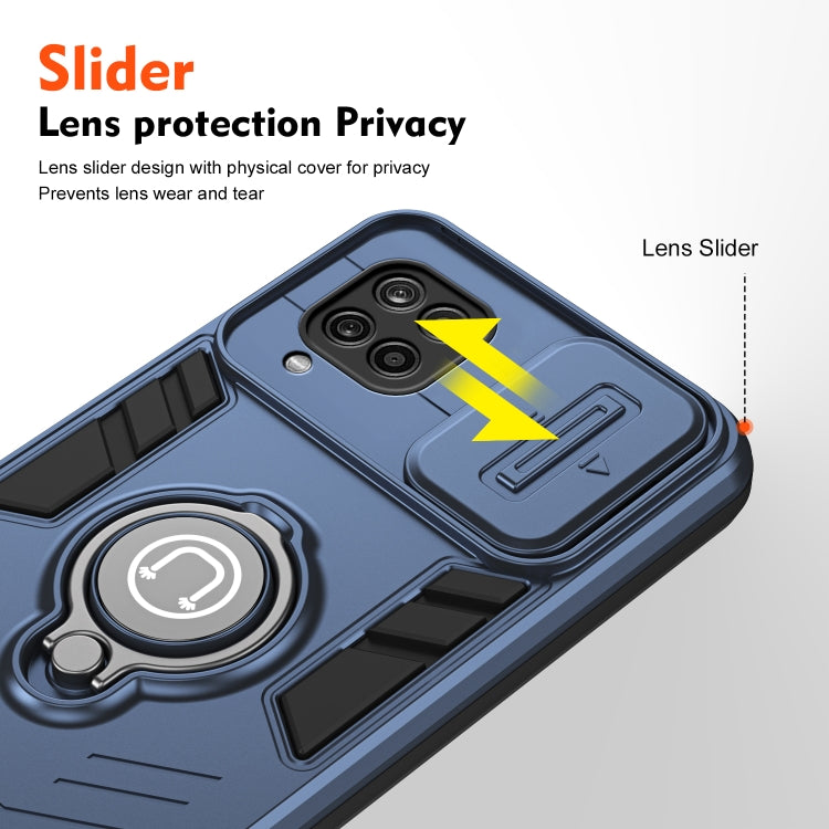 For Samsung Galaxy A12 Camshield Ring Holder Phone Case