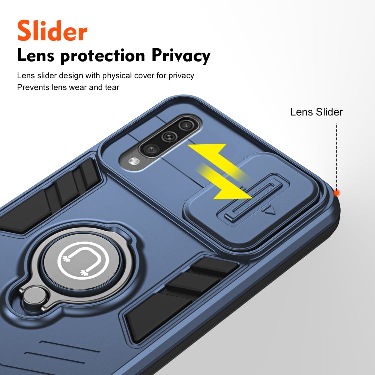 For Samsung Galaxy A50 Camshield Ring Holder Phone Case