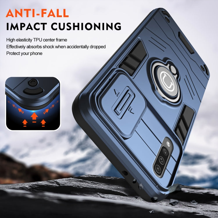 For Samsung Galaxy A50 Camshield Ring Holder Phone Case