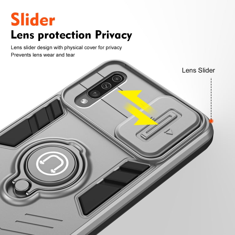 For Samsung Galaxy A50 Camshield Ring Holder Phone Case