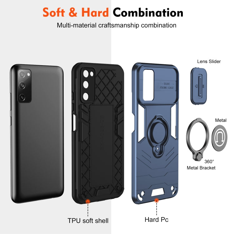 For Samsung Galaxy S20 FE Camshield Ring Holder Phone Case