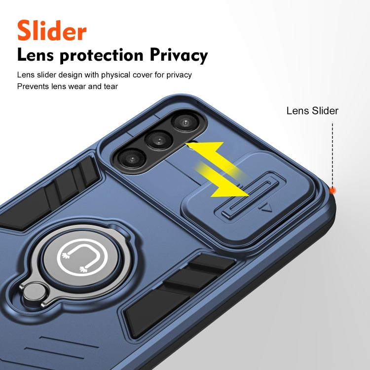 For Samsung Galaxy S23 FE Camshield Ring Holder Phone Case
