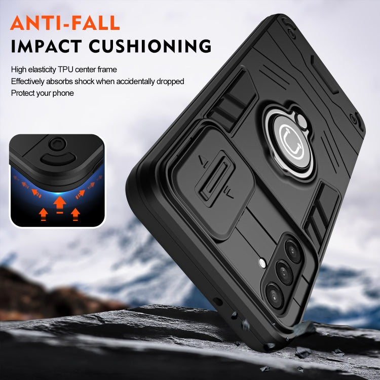 For Samsung Galaxy S23 FE Camshield Ring Holder Phone Case