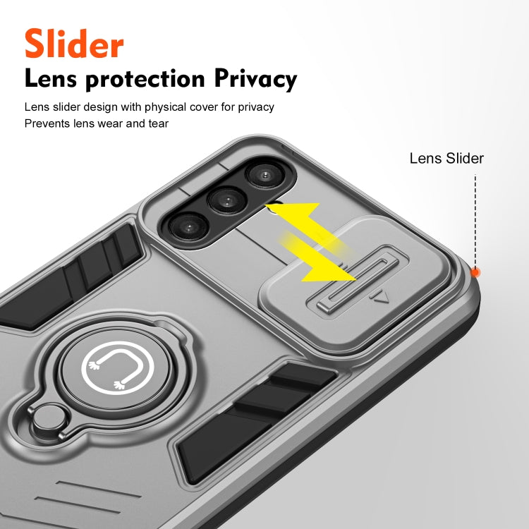 For Samsung Galaxy S23 FE Camshield Ring Holder Phone Case