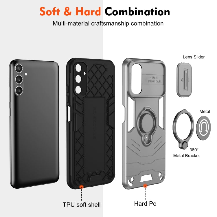 For Samsung Galaxy S24 5G Camshield Ring Holder Phone Case