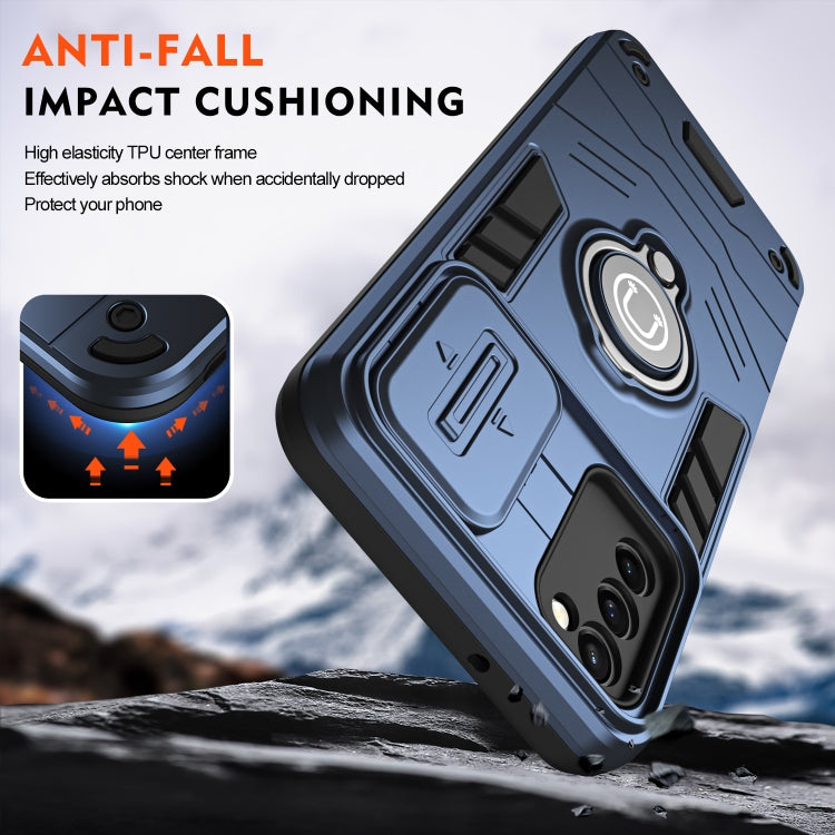 For Samsung Galaxy A02s / A03s 164mm Camshield Ring Holder Phone Case