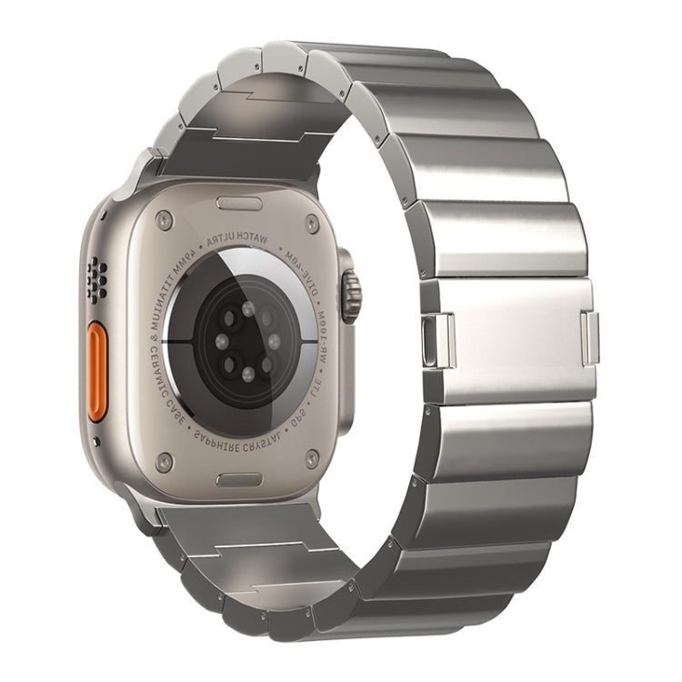 For Apple Watch Series 10 42mm One-Bead Magnetic Buckle Titanium Metal Watch Band