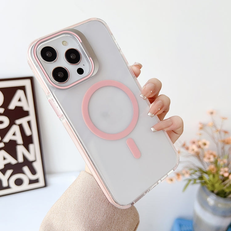 For iPhone 14 Pro J2 High Transparent MagSafe Magnetic Frame Holder Phone Case