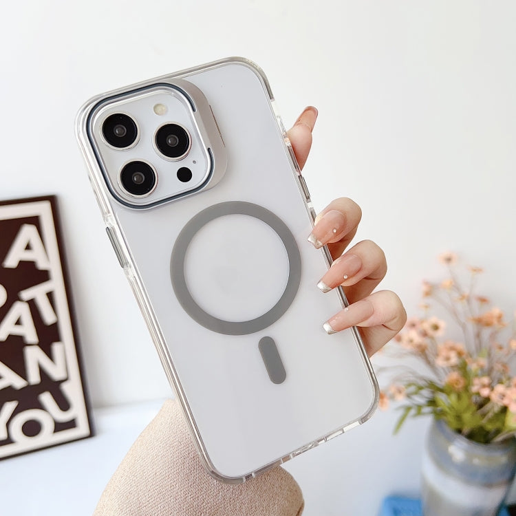 For iPhone 14 Pro Max J2 High Transparent MagSafe Magnetic Frame Holder Phone Case