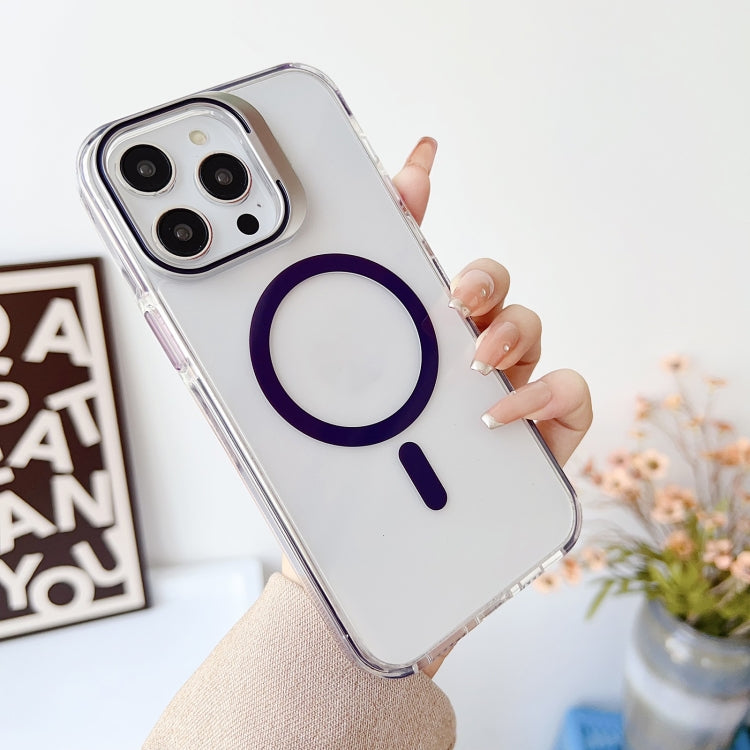 For iPhone 11 J2 High Transparent MagSafe Magnetic Frame Holder Phone Case