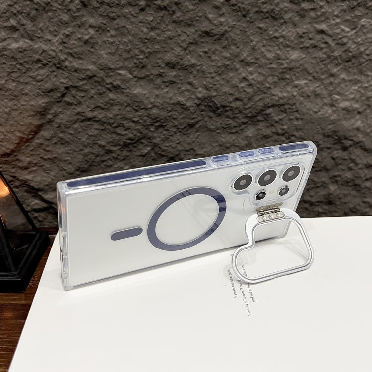 For Samsung Galaxy S24 J2 High Transparent MagSafe Magnetic Frame Holder Phone Case
