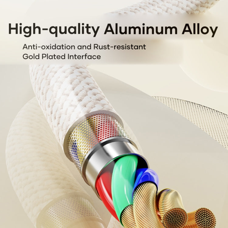 ROCK Z20 60W USB-C / Type-C to USB-C / Type-C Fast Charging Data Cable, Length:1m - Grey White