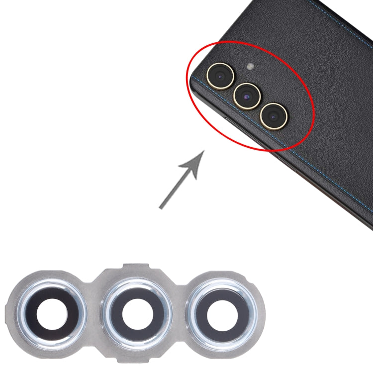 For Samsung Galaxy C55 SM-C556 10pcs Original Rear Camera Lens Cover - Silver