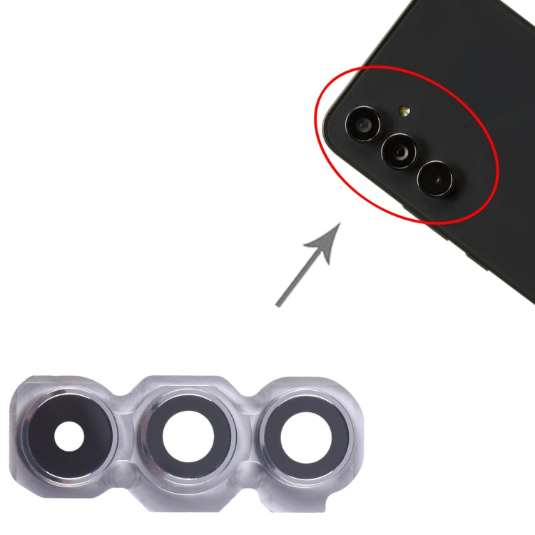 For Samsung Galaxy A54 SM-A546B 10pcs Original Rear Camera Lens Cover - Silver