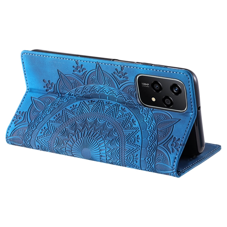 For Honor 200 Lite Global Totem Embossed Magnetic Leather Phone Case