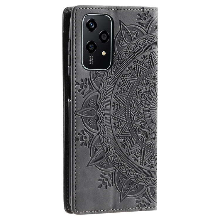 For Honor 200 Lite Global Totem Embossed Magnetic Leather Phone Case