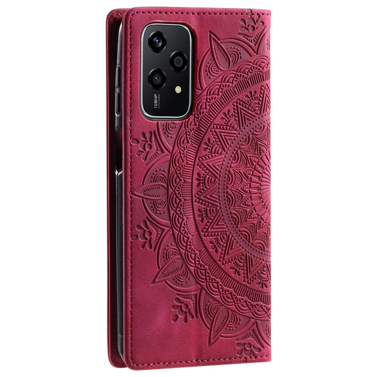 For Honor 200 Lite Global Totem Embossed Magnetic Leather Phone Case