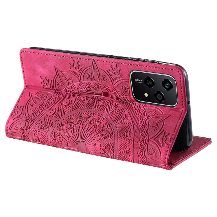For Honor 200 Lite Global Totem Embossed Magnetic Leather Phone Case
