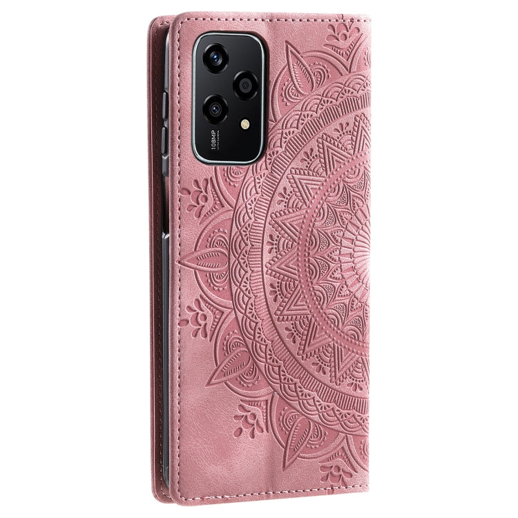 For Honor 200 Lite Global Totem Embossed Magnetic Leather Phone Case