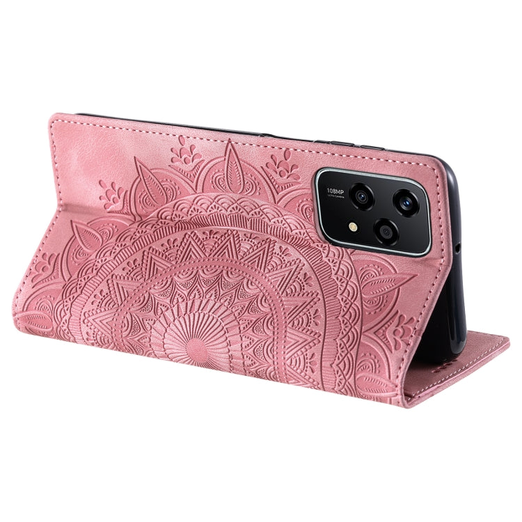 For Honor 200 Lite Global Totem Embossed Magnetic Leather Phone Case