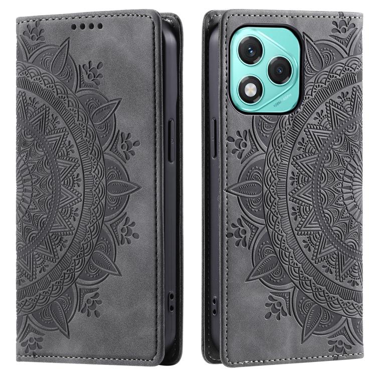 For Honor 400 Lite Global Totem Embossed Magnetic Leather Phone Case