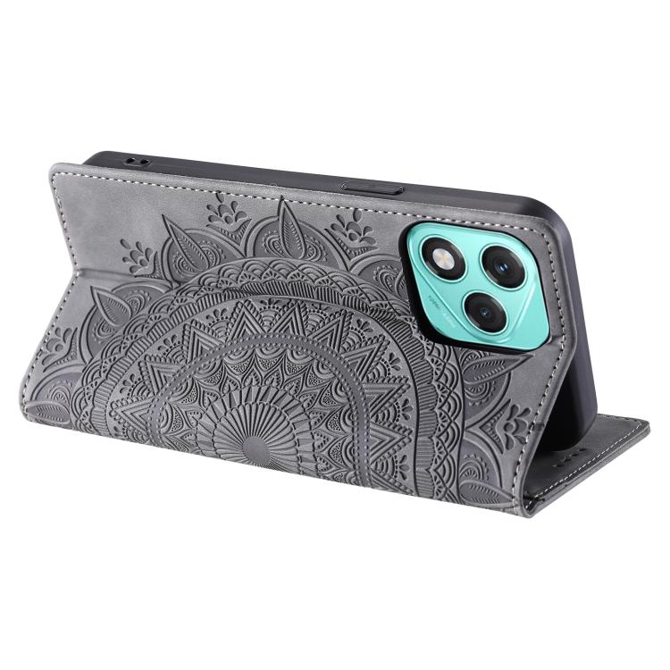 For Honor 400 Lite Global Totem Embossed Magnetic Leather Phone Case