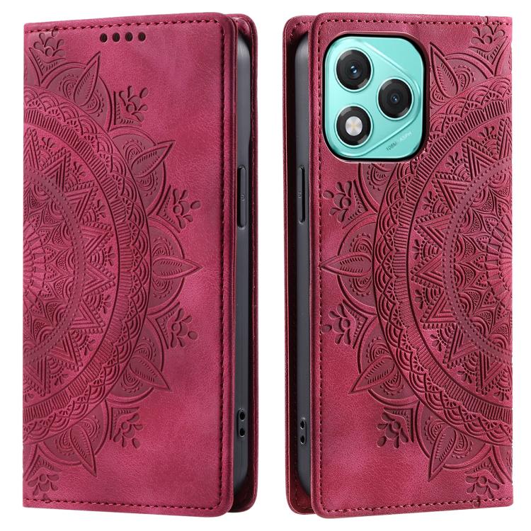 For Honor 400 Lite Global Totem Embossed Magnetic Leather Phone Case