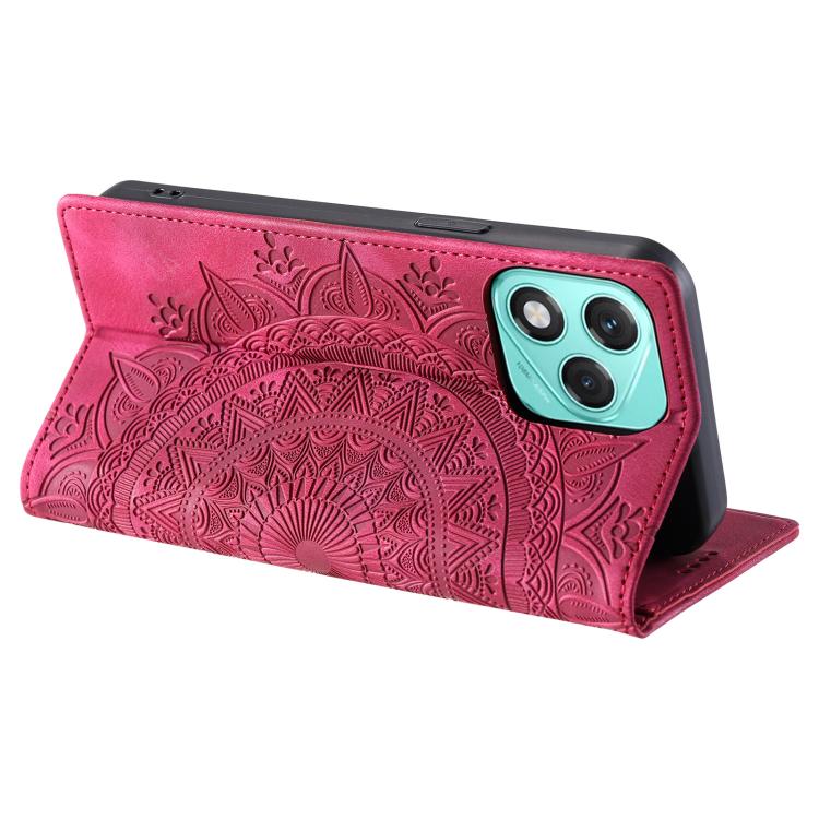 For Honor 400 Lite Global Totem Embossed Magnetic Leather Phone Case