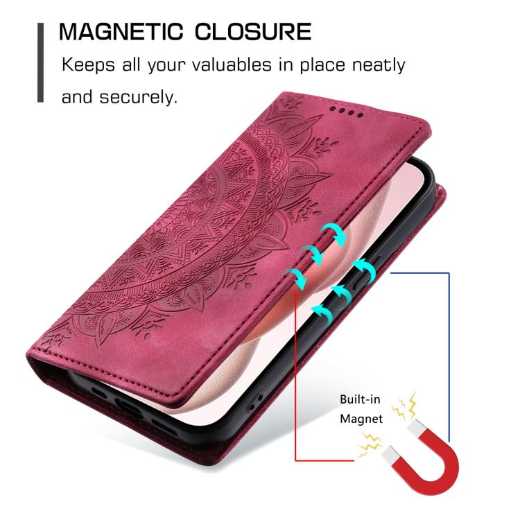 For Honor 400 Lite Global Totem Embossed Magnetic Leather Phone Case