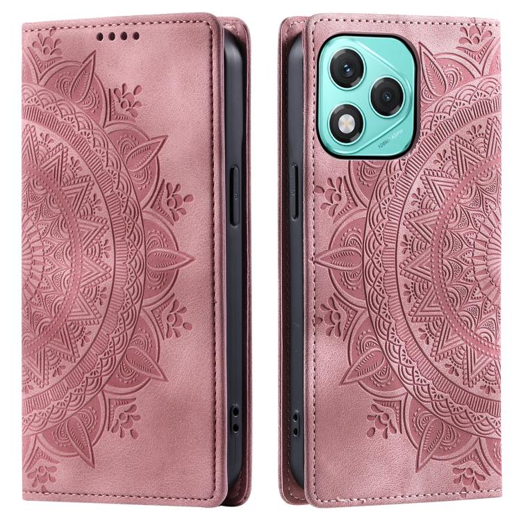 For Honor 400 Lite Global Totem Embossed Magnetic Leather Phone Case